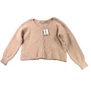 Mus & Bombon Cardigan Sweater Womens S Button Up V‎ Neck Mohair Blend Casual NWT